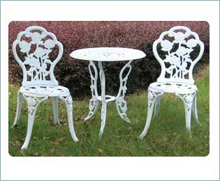 Set Castor Fundici�n pintado en blanco.
