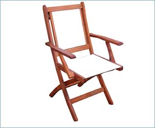 Silla Lido Silla Plegable con apoyabrazos. 